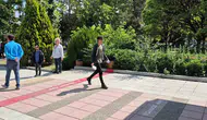 Sınava yetişme telaşı Eskişehir kampüsünde gergin anlara sahne oldu