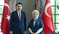 Emine Erdoğan ve Bakan Kurum çevre projelerini masaya yatırdı