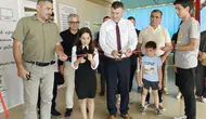 Bozyazılı ortaokul öğrencisinden ilk kişisel resim sergisi