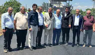 Araban halkı asfaltlanan yolları için kurban kesti