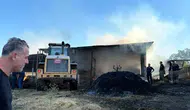 Karacabey’de korkutan çiftlik yangını 4 hayvan telef oldu