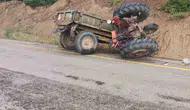 Denizli’de yağmura yakalanan yaşlı çiftçi kaza geçirdi
