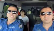 Aydın polisi YKS sınavına giren engelli öğrenciyi okuluna yetiştirdi
