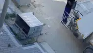 Edirne'de bir haftadır devrik duran çöp konteyneri mahalleliyi isyan ettirdi