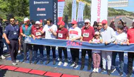 İki kıtayı birleştiren köprüde engelleri aşmak için koştular