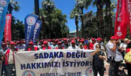 İzmir Büyükşehir Belediyesi çalışanları toplu sözleşme için sokağa indi