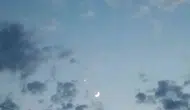 Ankara semalarında Türk bayrağını andıran ay ve yıldız buluşması