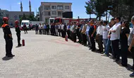 Derik'te kamu binaları için yangın alarmı verildi