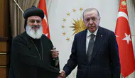 Erdoğan Süryani Ortodoks Kilisesi lideriyle bir araya geldi