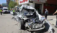 Elazığ’da dehşet anları Freni boşalan kamyon 10 aracı biçti