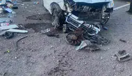 Elazığ Palu yolunda araç takla attı