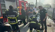 Ereğli'de yedi katlı binanın çatısı alevlere teslim oldu