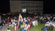 Trabzon'da okul bahçesi nostaljik sinema salonuna dönüştü