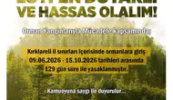 Kırklareli ormanlarına girmek 15 Ekim'e kadar yasaklandı