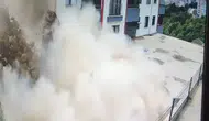 Trabzon'da faciadan dönüldü İstinat duvarı evin içine çöktü