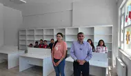 Kayseri Büyükşehir Belediyesi Akkışla’daki ilkokulun kütüphanesini yeniledi