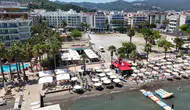 Marmaris sahillerinde ücretsiz şezlong dönemi yüzleri güldürdü