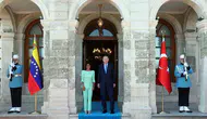 Erdoğan Dolmabahçe'de Venezuela'dan gelen konuğuyla bir araya geldi