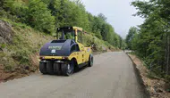 Trabzon yaylalarına çıkan yollarda asfalt yerine beton dönemi başladı