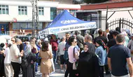 Canik Belediyesi sınav gününde öğrencileri yalnız bırakmadı
