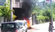 Batman’da sokak kenarındaki motosiklet bir anda alevlere teslim oldu