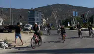 Bayındırlılar bağımlılığa karşı bisikletleriyle yola çıktı