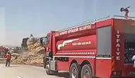 TAG Otoyolu’nda saman yüklü tır alevlere teslim oldu