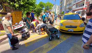 Efeler’de taksi yayaya çarptı
