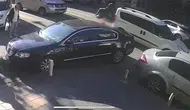 Kağıthane'de bayram günü yaşanan acı kaza kamerada