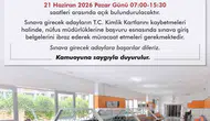 YKS adaylarına nüfus müdürlüklerinden hafta sonu desteği