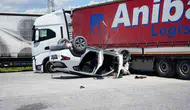 Kapıkule yolunda tır ve otomobil çarpıştı