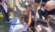 Karne günü okul çıkışı gelen kaza korkuttu