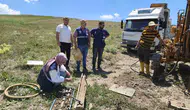 Gümüşsu köyünde güvenli yapılaşma için zemin etüdü başlatıldı