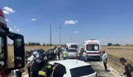 Çorlu yolunda hatalı sollama kazası 2 yaralı