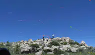 Yozgat Yenifakılı’da gökyüzü uçurtmalarla şenlendi