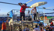 Antalya sahillerinde milli takım için dev ekranlı buluşma