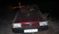Gölhisar'da gece yarısı kaza Otomobil dereye uçtu