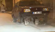 Eskişehir’de kütüklerin üzerinde yükselen otomobil şaşkınlık yarattı