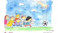 Denizli’de futbolun çizgilerle dansı kazananları belli etti