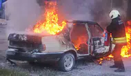 Samsun’da tamirhanedeki kaynak çalışması otomobili küle çevirdi