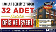 Hacılar Belediyesi 32 yeni iş yerini ihaleyle satışa çıkarıyor