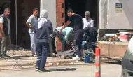 İnegöl'de inşaat kazası 10 metrelik oluk canından etti