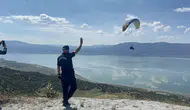 Burdur semalarında jandarma için gökyüzü şöleni