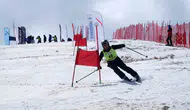 Palandöken’de yaz ortasında kayak heyecanı