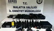Malatya'da polis telsizlerini dinleyen şebeke çökertildi