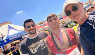 Aydınlı genç güreşçi minderde üçüncülük kürsüsüne çıktı