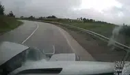 Safranbolu yolunda feci çarpışma kamerada