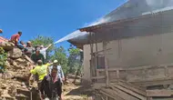 Adana Feke’de korkutan ev yangını