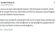 Cevdet Yılmaz ayrımcı söylemlere karşı net konuştu