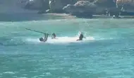 Mersin'de deniz keyfi sopalı kavgaya dönüştü
